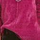 Suéter feminino Petite Chenille estilo &amp; co rosa tamanho Petite