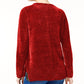 Suéter feminino Petite Chenille Style &amp; Co, tamanho pequeno, vermelho