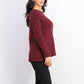 Suéter de malha mesclado feminino Style &amp; Co, tamanho pequeno, vermelho