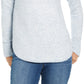 Suéter feminino estilo &amp; co com decote redondo, tamanho pequeno, azul, combo, tamanho pequeno
