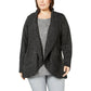 Karen Scott Cardigan Cocoon Feminino Preto Tamanho 2 Extra Grande