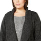 Karen Scott Cardigan Cocoon Feminino Preto Tamanho 2 Extra Grande