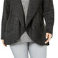 Karen Scott Cardigan Cocoon Feminino Preto Tamanho 2 Extra Grande