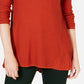 Suéter plissado alto-baixo feminino Style &amp; Co, tamanho Penny, cobre, tamanho PS