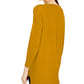 Suéter túnica feminino estilo &amp; co com costura frontal pequena, marrom, tamanho pequeno