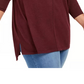 Suéter túnica feminino com costura frontal estilo &amp; co, bege, tamanho 4X
