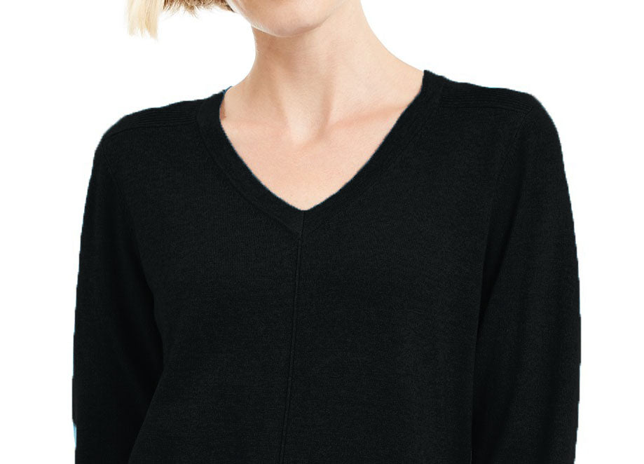 Karen Scott Suéter Feminino Gola V Preto Tamanho Grande