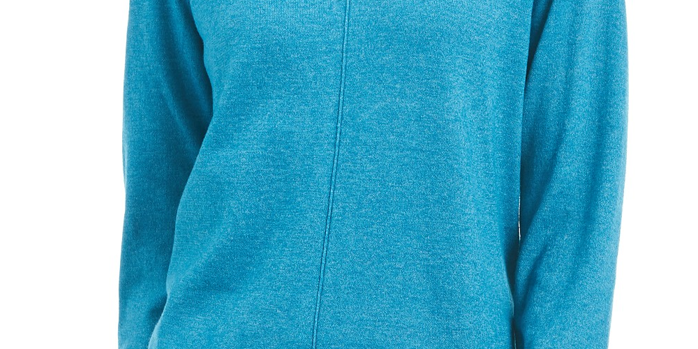 Karen Scott Suéter Feminino Gola V Azul Tamanho Médio