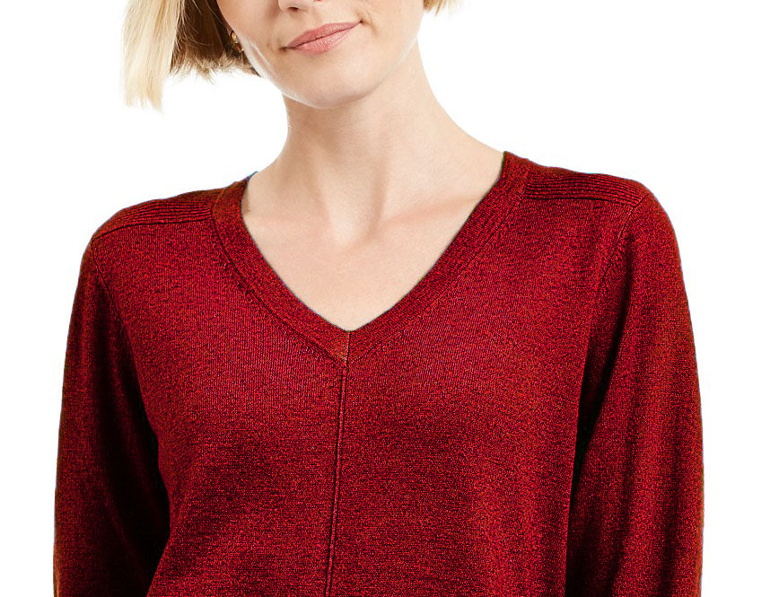 Karen Scott Suéter Feminino Gola V Rosa Tamanho P