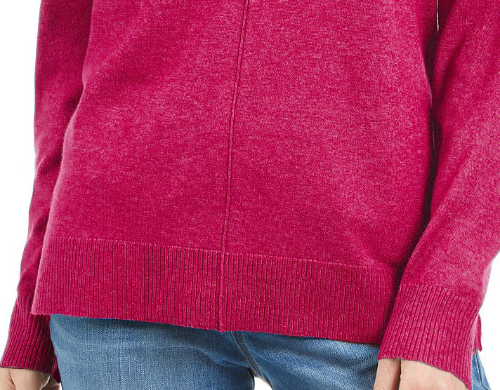 Karen Scott Suéter Feminino Gola V Magenta Tamanho Grande