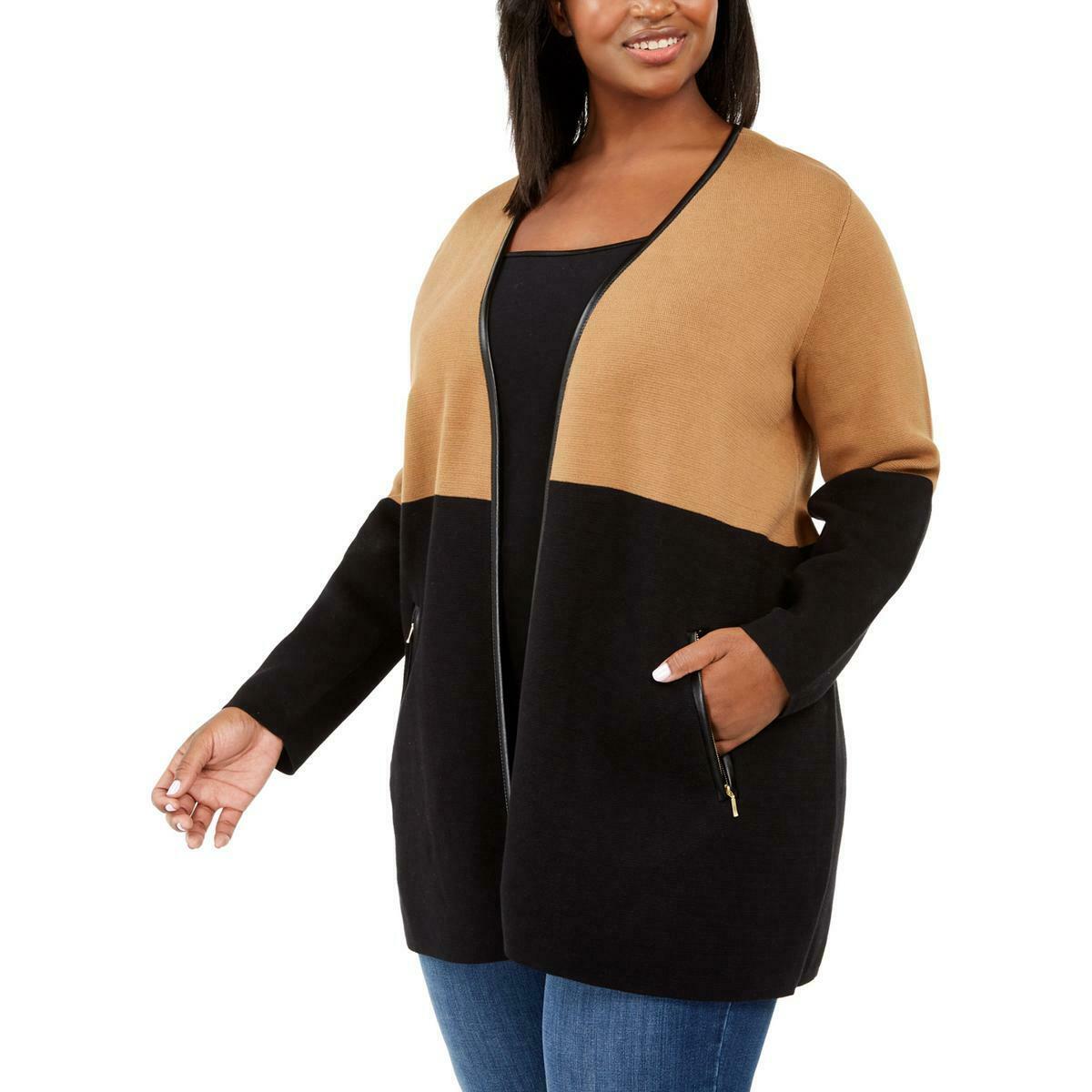 Suéter feminino Charter Club Petite Milano Cotton Completer, marrom, tamanho pequeno