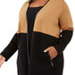 Suéter feminino Charter Club Petite Milano Cotton Completer, marrom, tamanho pequeno