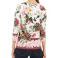 Charter Club Top feminino pequeno com estampa floral, branco, tamanho pequeno