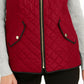 Colete acolchoado masculino Charter Club com gola alta, vermelho, tamanho grande
