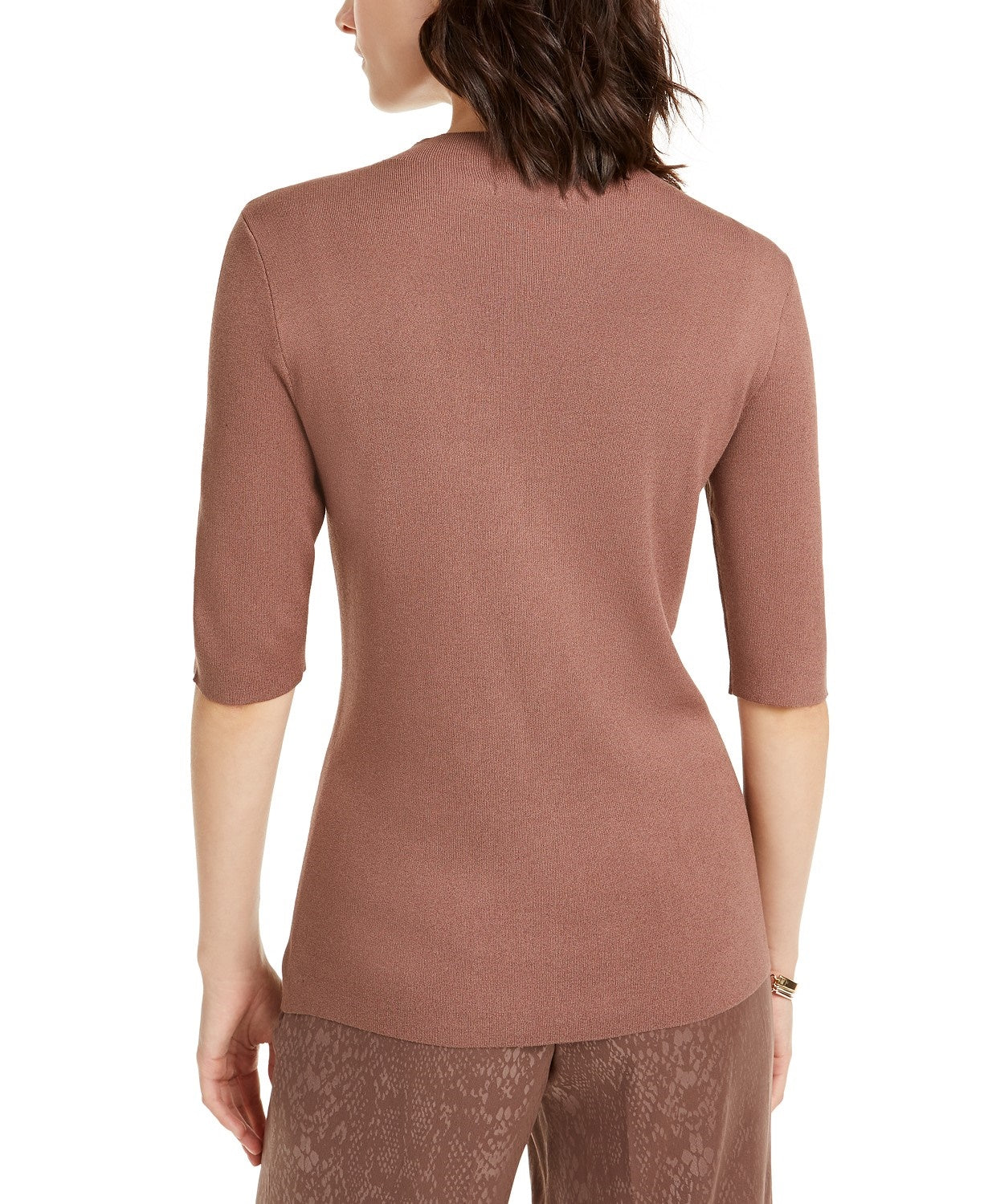 Charter Club Women's Heather Long-Sleeve Top Turq/Aqua Size Extra Small