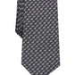 Gravata geométrica masculina Alfani preta tamanho regular