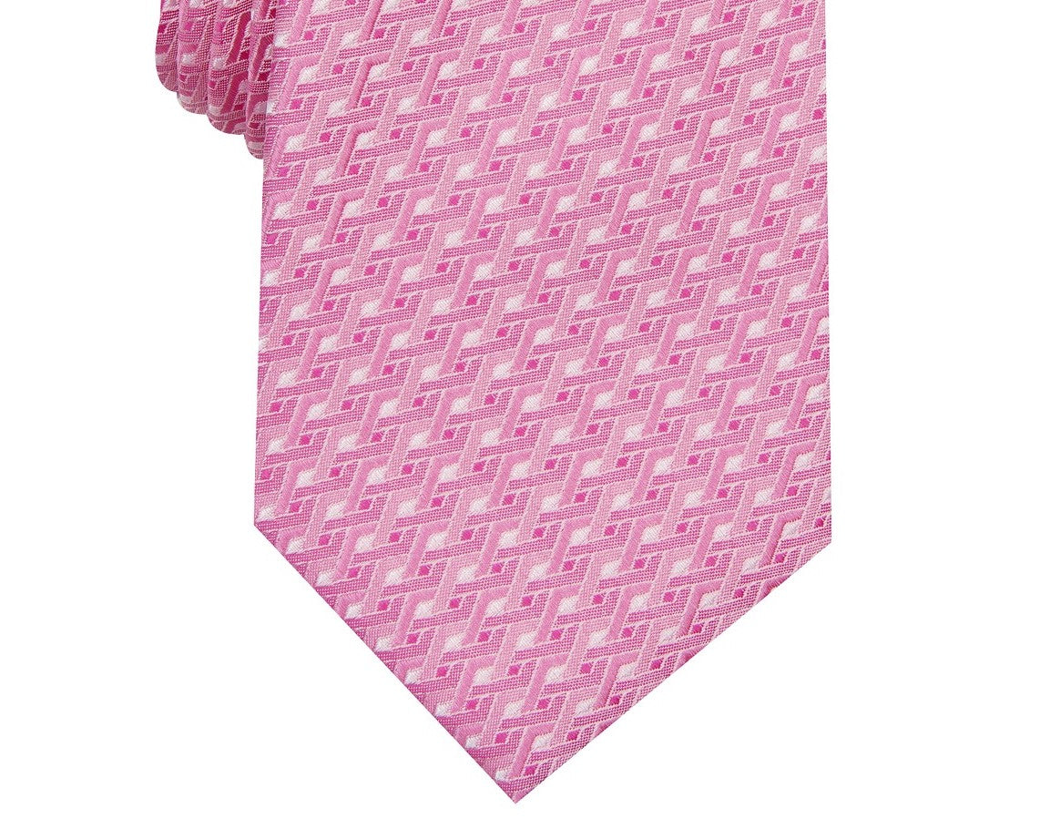 Gravata geométrica masculina Alfani roxa tamanho regular