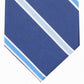 Gravata listrada masculina Club Room, azul, tamanho regular