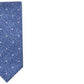 Gravata fina masculina Gregory Dot Bar III, tamanho azul marinho, regular