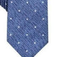 Gravata fina masculina Gregory Dot Bar III, tamanho azul marinho, regular