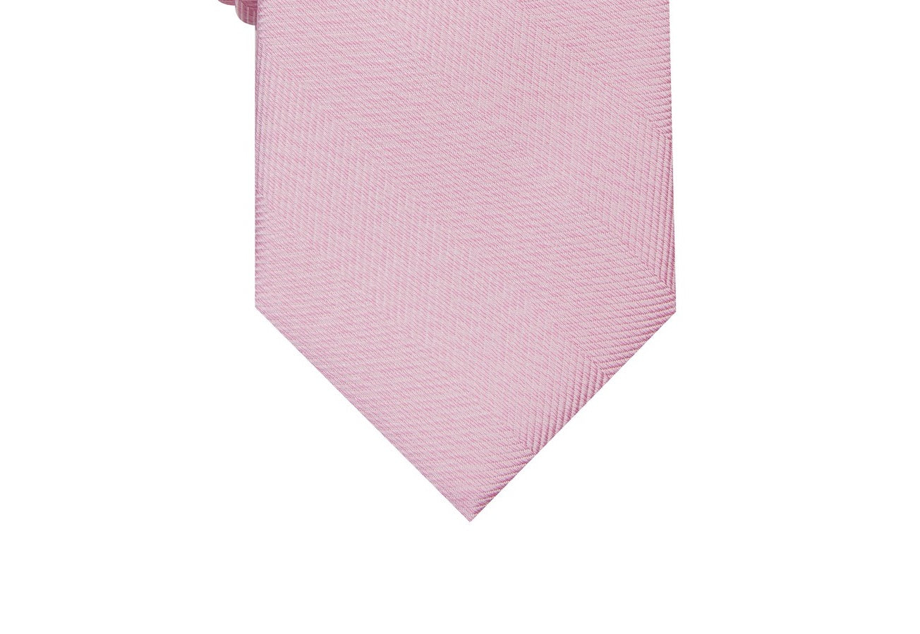 Gravata Skinny Espinha de Peixe Bar III Masculina River Rosa Tamanho Regular