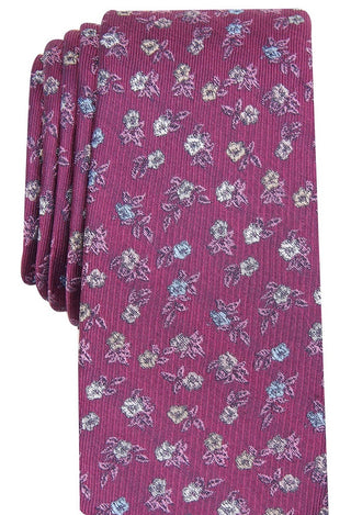 Gravata floral skinny Glencoe masculina Bar III roxa tamanho regular