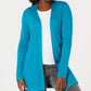 Karen Scott Cardigan Feminino Gola Xale Azul Marinho Tamanho P