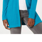 Karen Scott Cardigan Feminino Gola Xale Azul Marinho Tamanho P