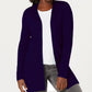 Karen Scott Cardigan Feminino Gola Xale Roxo Médio Tamanho P
