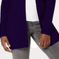 Karen Scott Cardigan Feminino Gola Xale Roxo Médio Tamanho P