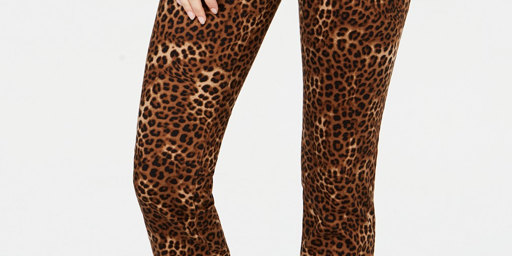 Calça jeans feminina Charter Club Petite estampada Lexington reta, marrom, tamanho 14
