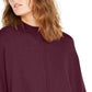 Poncho Alfani Feminino com Punho de Pele Sintética Malbec Tamanho Extra Grande