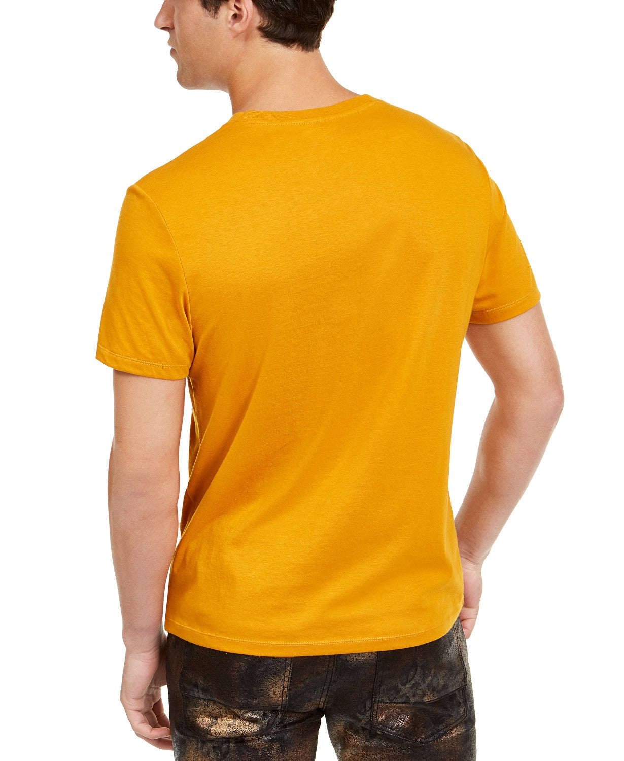 Camiseta masculina Dual Tiger da INC International Concepts, amarela, tamanho grande