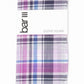 Lenço de bolso xadrez Owens masculino Bar III roxo tamanho regular