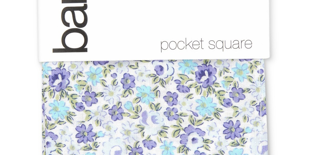 Bar III Masculino Douglas Floral Pocket Square Roxo Tamanho Regular