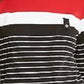 Karen Scott Sport Top Feminino Colorblocked com Botões nos Ombros Vermelho Brilhante Tamanho P