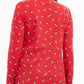 Karen Scott Camiseta feminina de esqui com estampa de pinguins, gola alta, vermelho brilhante, tamanho XXG