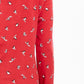 Karen Scott - Blusa feminina de esqui com estampa de pinguins, gola alta, vermelha, tamanho grande
