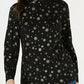 Karen Scott Blusa Feminina Snowy Glory Gola Alta Preta Tamanho P
