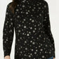 Karen Scott Blusa Feminina Snowy Glory Gola Alta Preto Profundo Tamanho Extra Grande