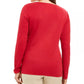 Karen Scott Camiseta Feminina Snow Bike Algodão Vermelha Tamanho Extra Grande