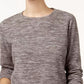 Karen Scott Sport Space-Dye Microfleece Top Feminino Preto Tamanho Médio