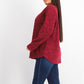 Karen Scott Camiseta feminina Spacedye Microfleece Merlot tamanho extra grande