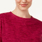 Karen Scott Camiseta Feminina Spacedye Microfleece Roxa Tamanho Médio