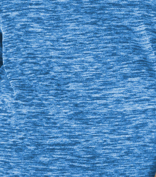 Karen Scott Blusa Plus Size Feminina Microfleece Marmorizada Azul-petróleo Tamanho 1X