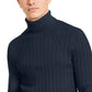 Suéter masculino Elite de gola alta da INC International Concepts, azul escuro, tamanho XXG
