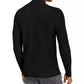 Suéter masculino com gola canelada e botões da INC International Concepts, preto, tamanho XX-G