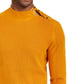 Suéter masculino com gola canelada e botões INC International Concepts, dourado, tamanho 2, extra grande