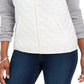 Karen Scott Colete Puffer Acolchoado Feminino Pequeno Branco Tamanho Médio
