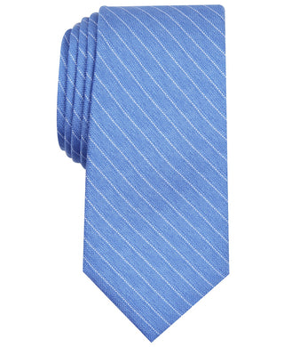 Gravata listrada masculina Alfani preta tamanho regular